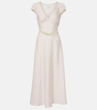 Posse Perla lace-trimmed midi dress