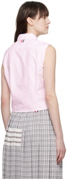 Thom Browne Pink Sleeveless Blouse