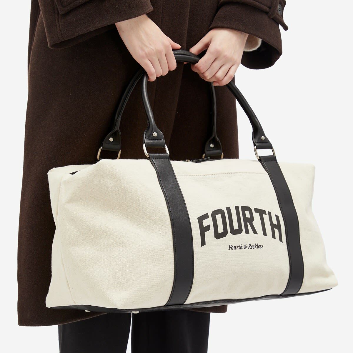 4th & Reckless Women's Aflie Duffle Bag in Cream 