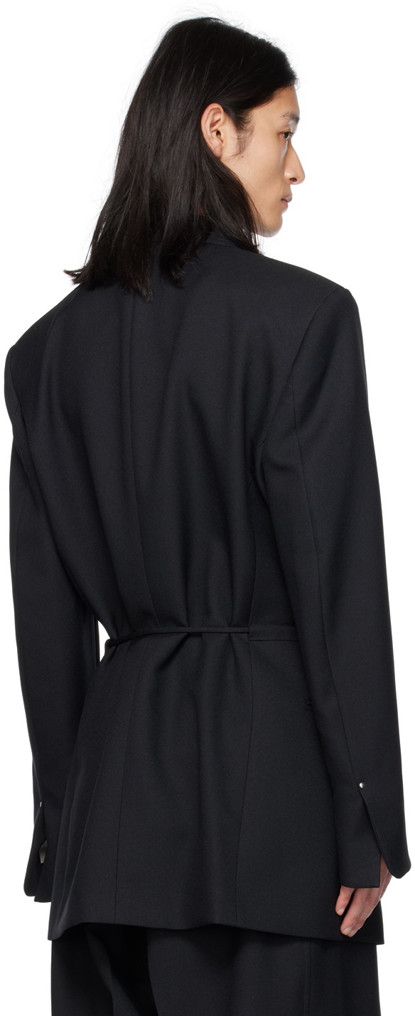 Random Identities Black Coulisse Blazer