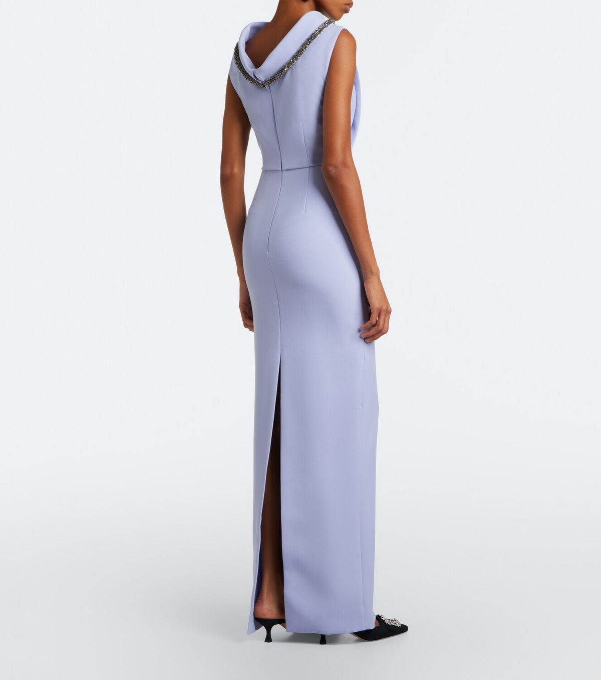 Roland Mouret Embellished crêpe gown