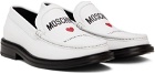 Moschino White College Loafers
