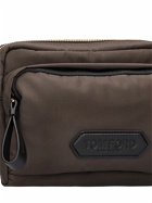 TOM FORD - Recycled Nylon & Leather Messenger Bag