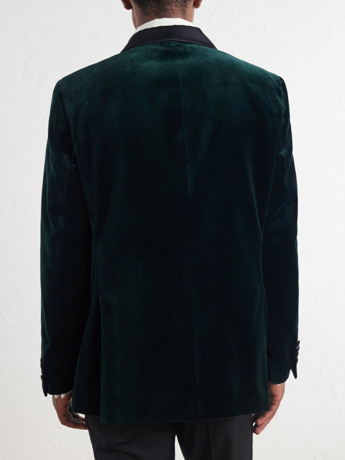Favourbrook - Satin-Trimmed Cotton-Velvet Tuxedo Jacket - Green