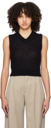 Filippa K Black Cropped Vest