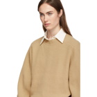 Chloe Brown Wool and Cashmere Sweater