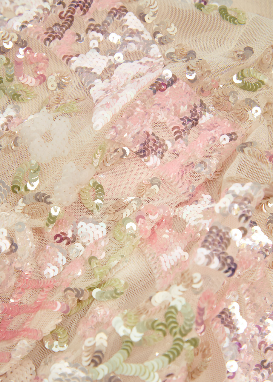 Needle & Thread Garden Delight Embellished Tulle Gown Cream