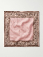 Favourbrook - Osterley Floral-Print Silk-Twill Pocket Square