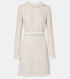 Giambattista Valli Fringed bouclé minidress