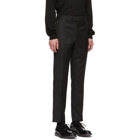 Paul Smith Black Wool Jacquard Cropped Trousers