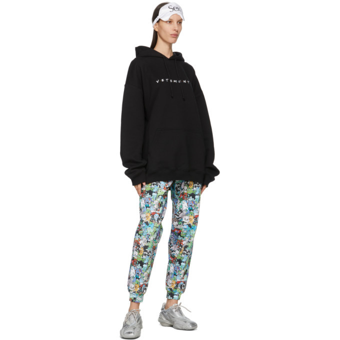 VETEMENTS Black Friendly Logo Hoodie Vetements