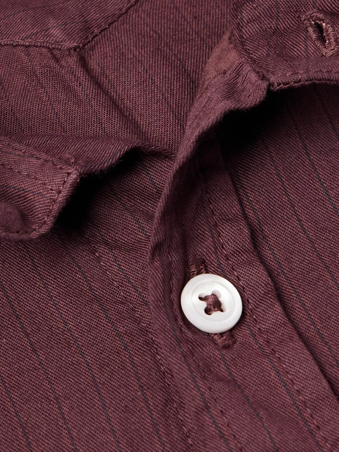 Massimo Alba - Striped Cotton Shirt - Burgundy