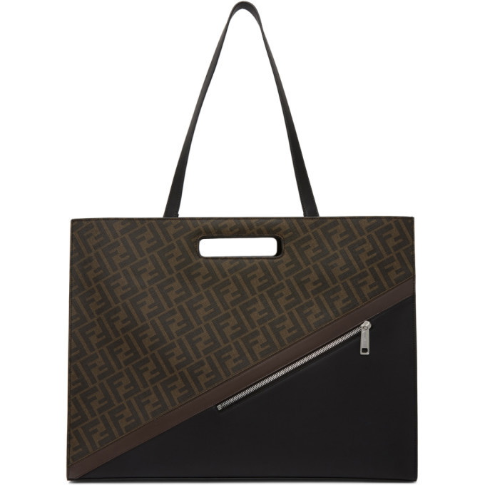 Photo: Fendi Brown Forever Fendi East/West 197 Tote