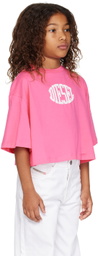 Diesel Kids Pink Printed T-Shirt