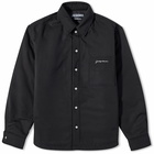 Jacquemus Men's Baker Wool Overshirt in Black