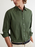 Massimo Alba - Genova Cotton-Chambray Shirt - Green