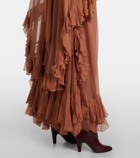Chloé Ruffled silk muslin gown