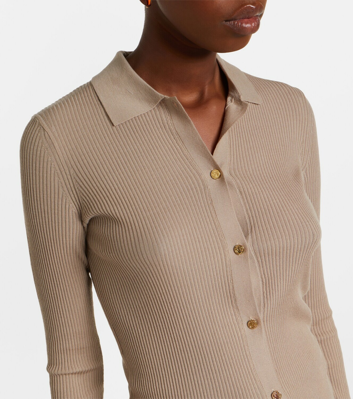'S Max Mara Ribbed-knit wool cardigan