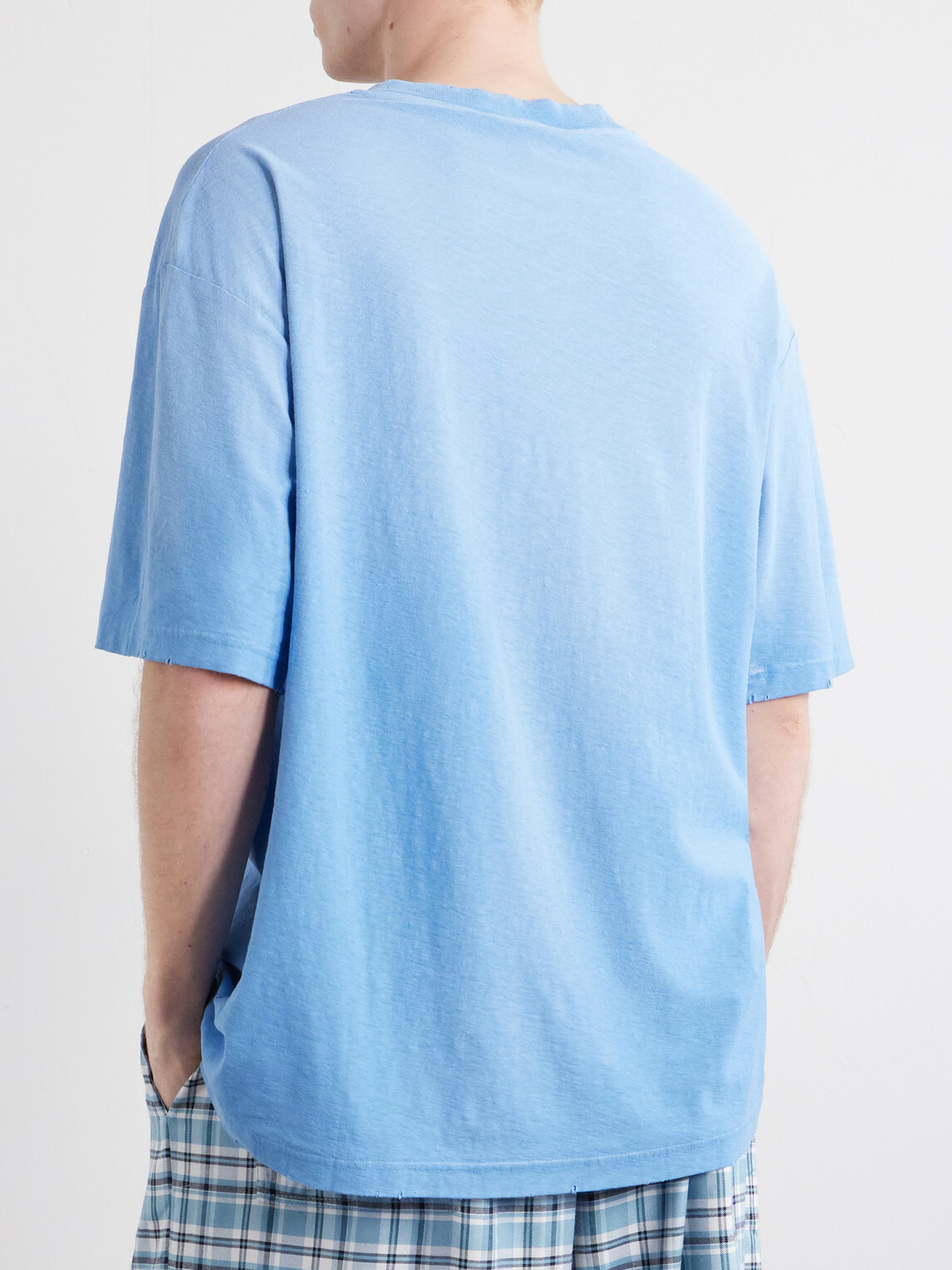 Acne Studios - Logo-Print Cotton T-Shirt - Blue