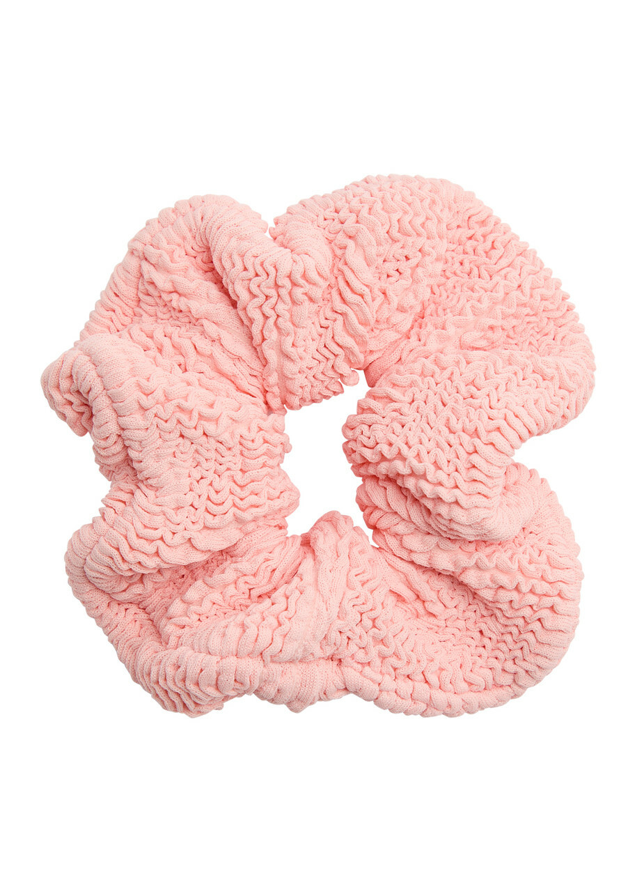 Hunza G Seersucker Scrunchie - Peach - One Size