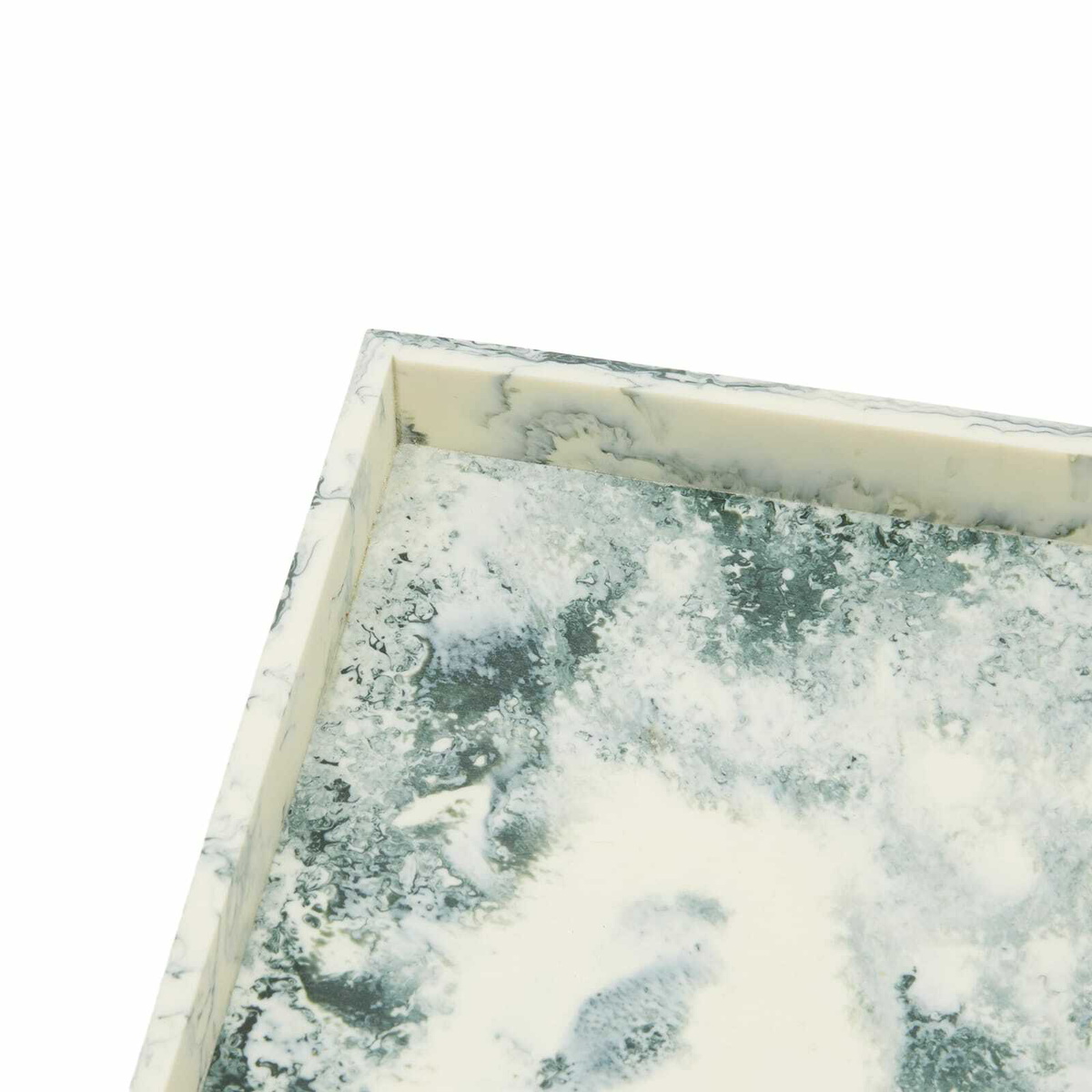 ferm LIVING Mist Tray - 15x20cm in Emerald/Off-White 