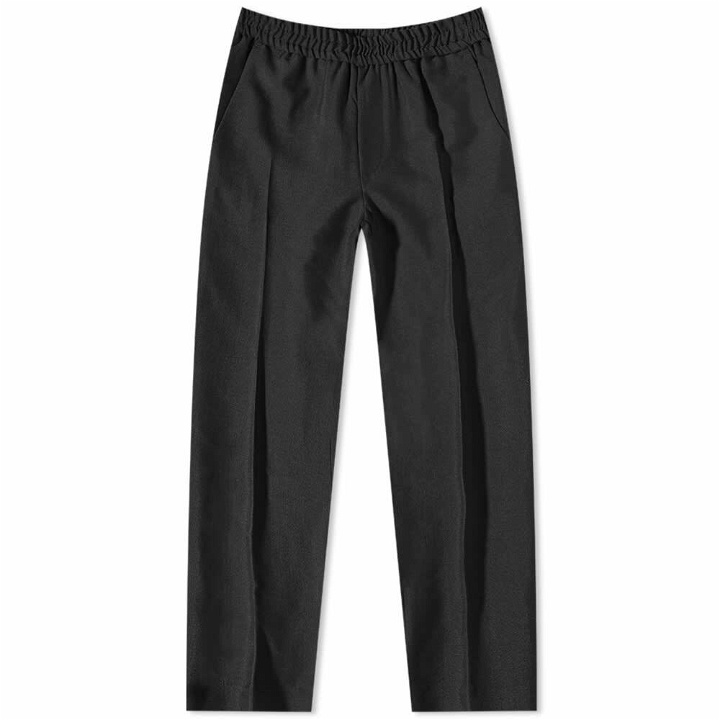 Photo: Harmony Men's Paolo Relaxed Trouser in Black Wool Mohair
