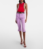 Versace High-rise capri jeans