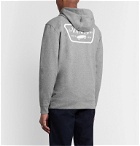 Vans - Logo-Print Fleece-Back Cotton-Blend Jersey Hoodie - Gray