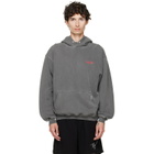 Represent Gray Printed 'Owners Club' Hoodie