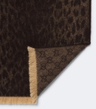 Gucci GG jacquard wool scarf