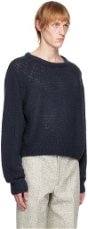 Frenckenberger Navy Crewneck Sweater