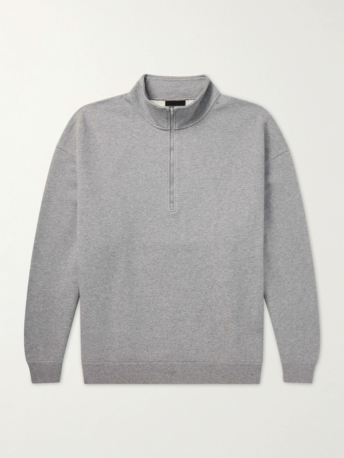 Canada Goose - Rove Half-Zip Cotton-Jersey Sweater - Gray