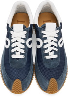 Loewe Blue Suede Flow Runner Sneakers