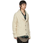 Alanui Off-White Fishermans Knitted Cardigan