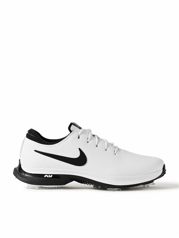 Photo: Nike Golf - Air Zoom Victory Tour 3 Suede and Nubuck-Trimmed Full-Grain Leather Golf Sneakers - White
