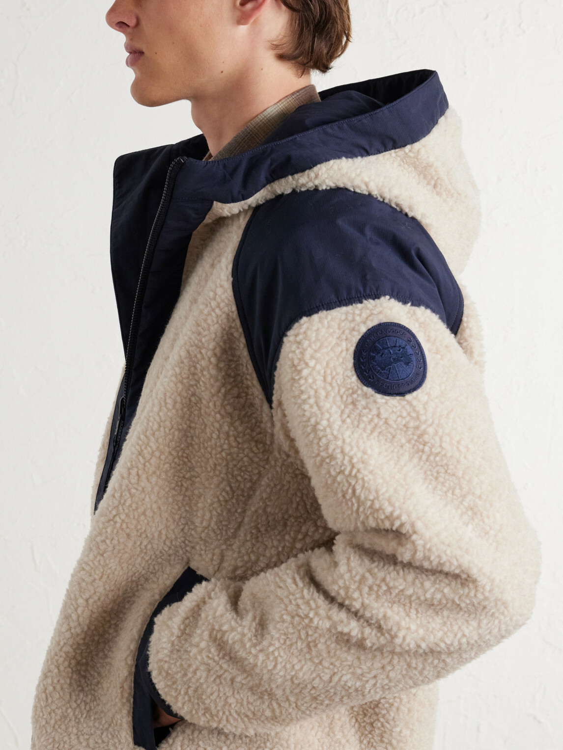 Canada Goose - Alberni Reversible Hooded Ripstop-Trimmed Wool-Blend Fleece Bomber Jacket - Neutrals