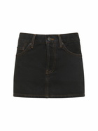 WARDROBE.NYC - Cotton Denim Micro Mini Skirt