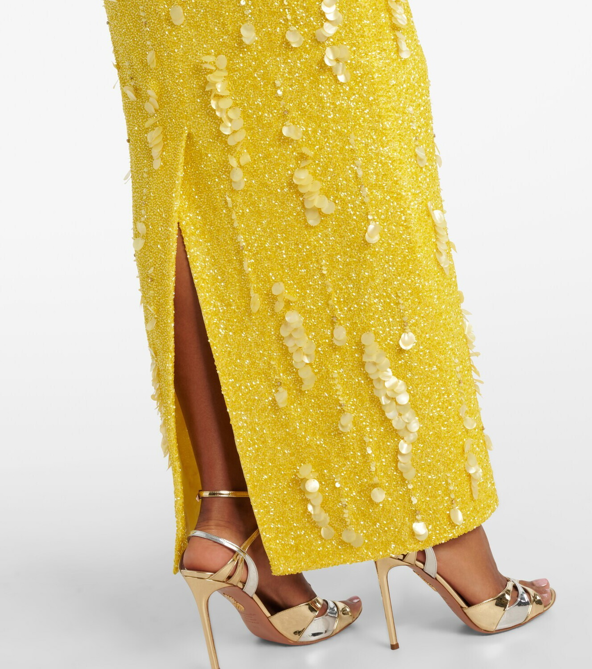 Clio Peppiatt Mimosa beaded sequined gown
