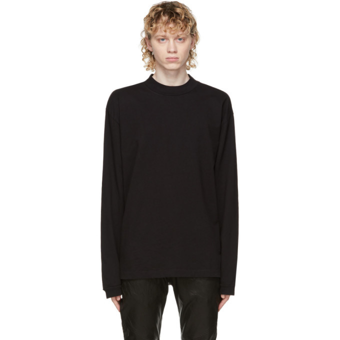 Photo: John Elliott Black 900 Mock Neck Long Sleeve T-Shirt