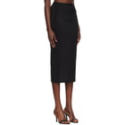 WARDROBE.NYC Black Sheer Midi Skirt