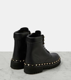 Valentino Garavani Rockstud leather combat boots