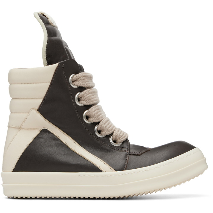 Photo: Rick Owens Gray Tower Jumbolaced Geobasket Sneakers