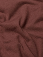 RICK OWENS - Level Cotton-Jersey T-Shirt - Burgundy