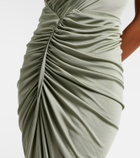 Rick Owens Asymmetric ruched jersey gown