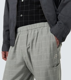 Undercover Checked silk-blend pants