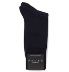 Falke - Three-Pack Airport Stretch Wool-Blend Socks - Navy