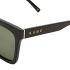 KAMO Women's Isabel Sunglasses in Black/Green