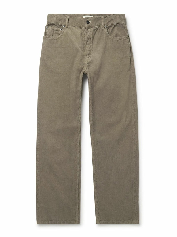 Photo: The Row - Rossen Straight-Leg Cotton-Corduroy Trousers - Brown