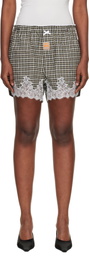 Martine Rose Black & Khaki French Knickers Shorts