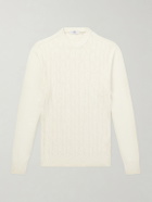 Inis Meáin - Knitted Cotton and Cashmere-Blend Sweater - Neutrals